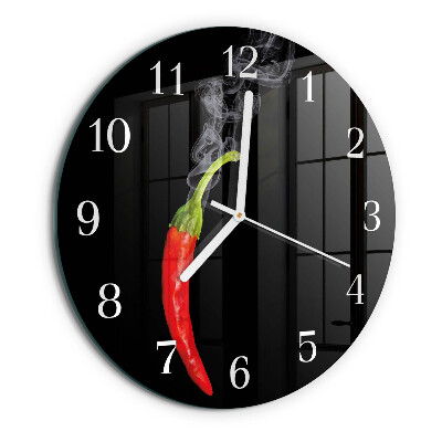 Orologio rotondo peperoncino