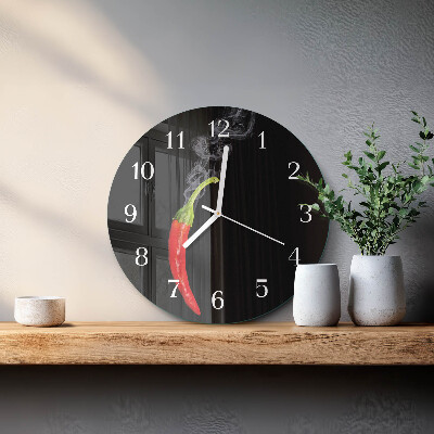 Orologio rotondo peperoncino