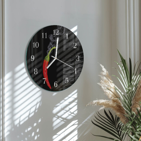 Orologio rotondo peperoncino