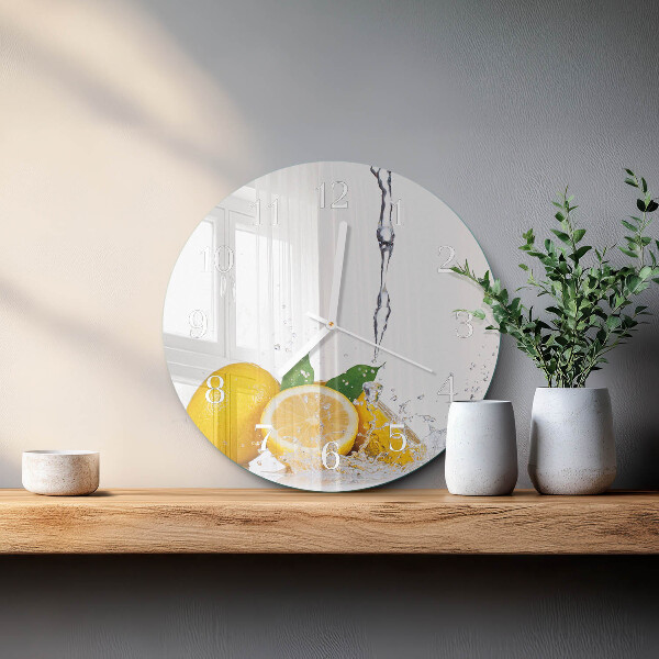 Orologio rotondo limoni