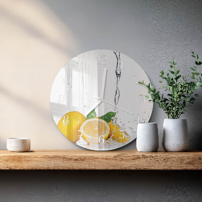 Orologio rotondo limoni