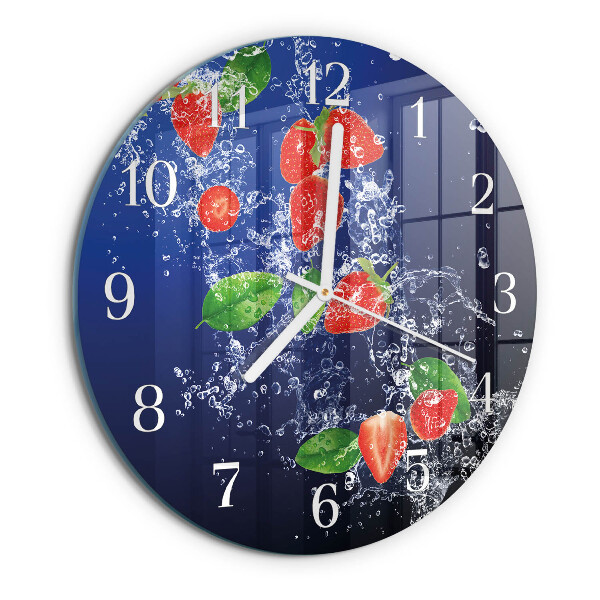 Orologio rotondo Fragole