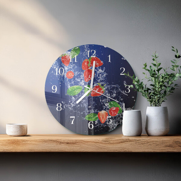 Orologio rotondo Fragole