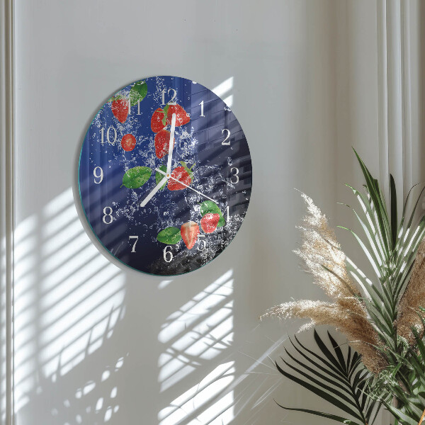 Orologio rotondo Fragole