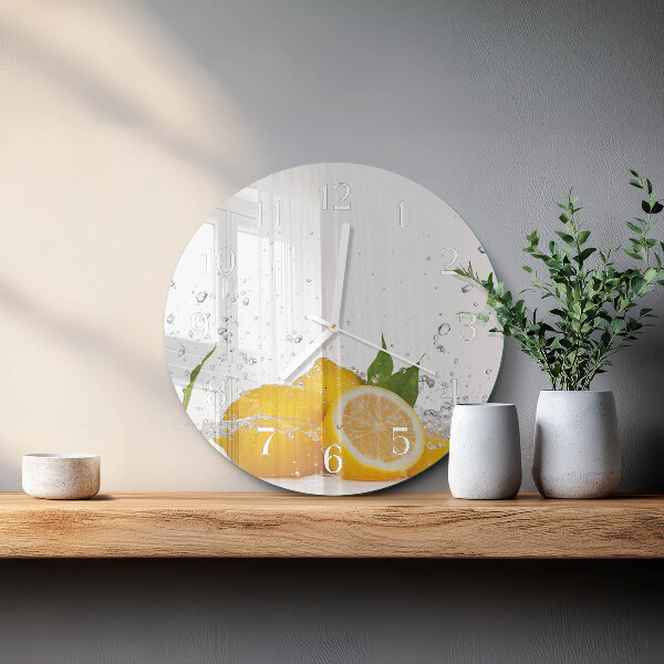 Orologio rotondo limoni