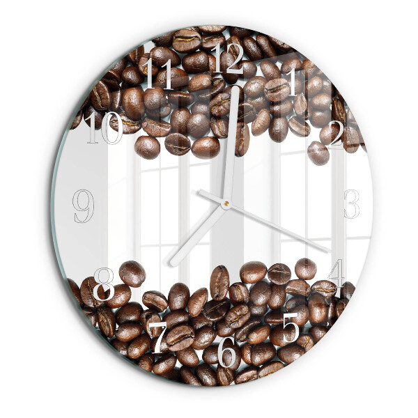 Orologio rotondo chicchi di caffè