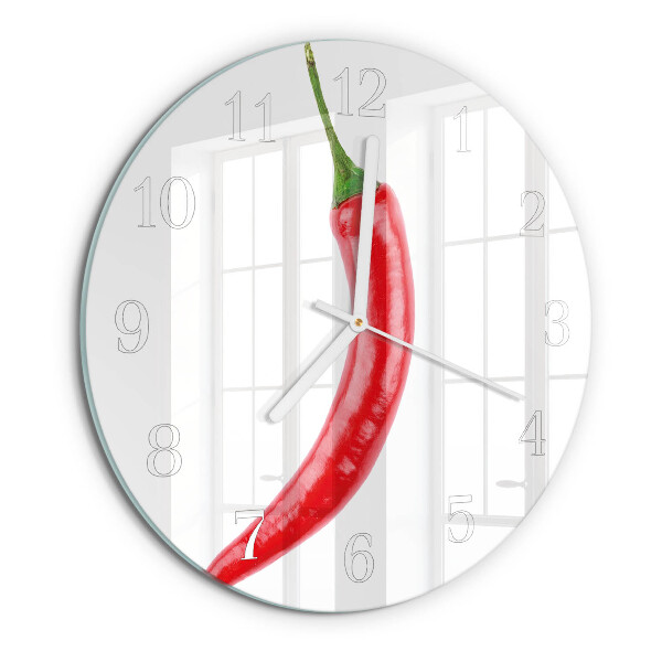 Orologio rotondo peperoncino