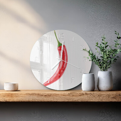 Orologio rotondo peperoncino