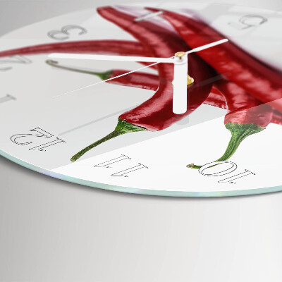 Orologio rotondo peperoncini