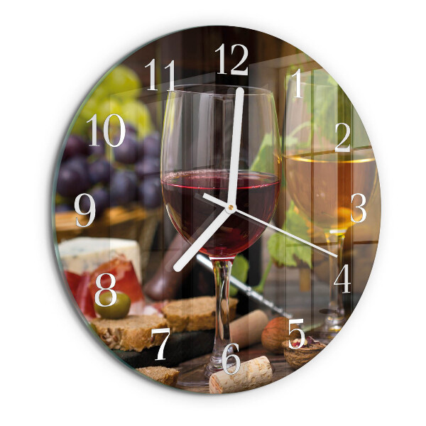 Orologio rotondo Bicchiere da vino