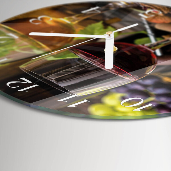 Orologio rotondo Bicchiere da vino
