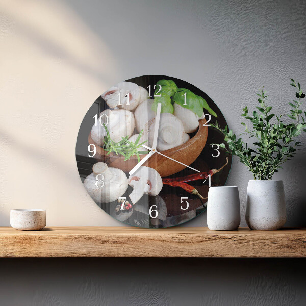 Orologio rotondo Funghi