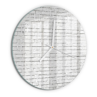 Orologio rotondo Muro di mattoni