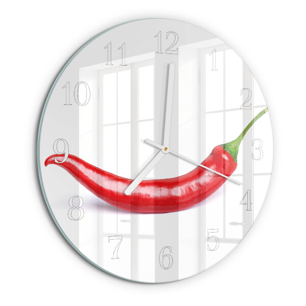 Orologio rotondo peperoncino