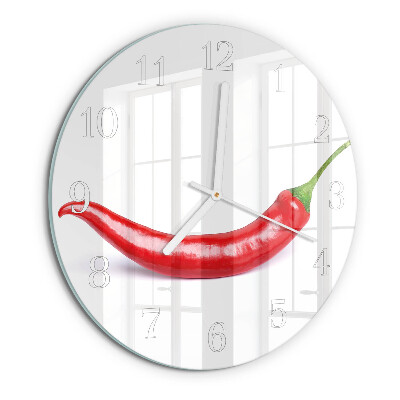 Orologio rotondo peperoncino