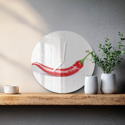 Orologio rotondo peperoncino