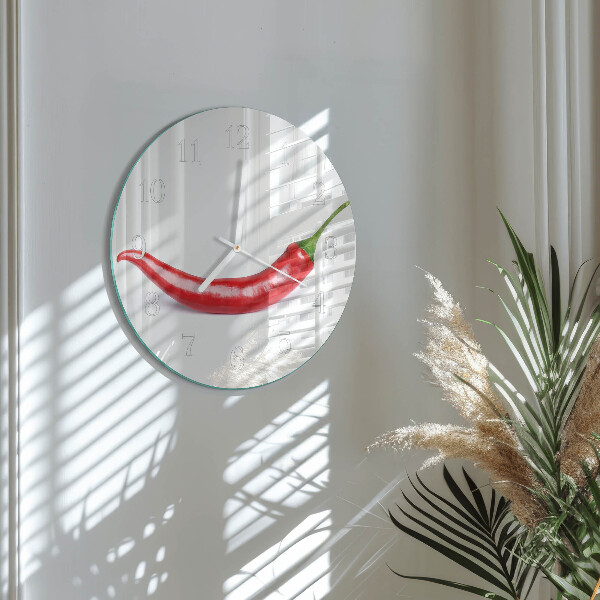 Orologio rotondo peperoncino