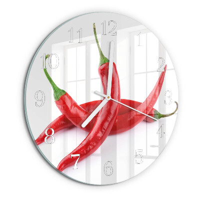 Orologio rotondo peperoncini
