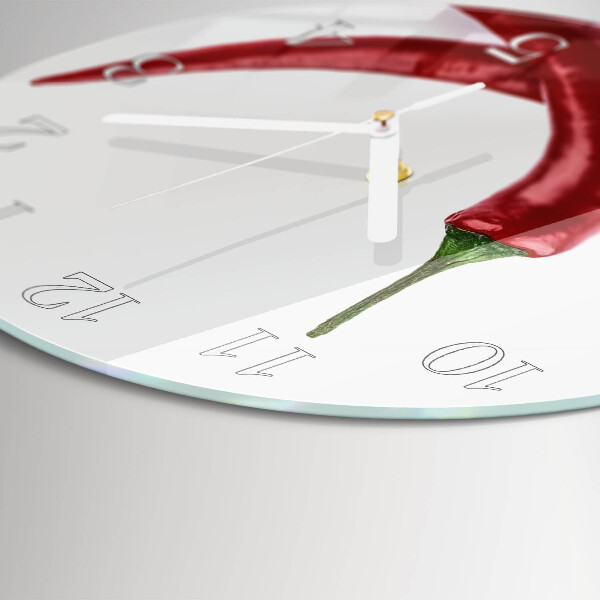 Orologio rotondo peperoncini