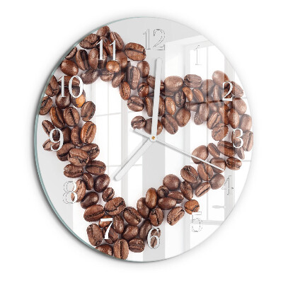 Orologio rotondo chicchi di caffè