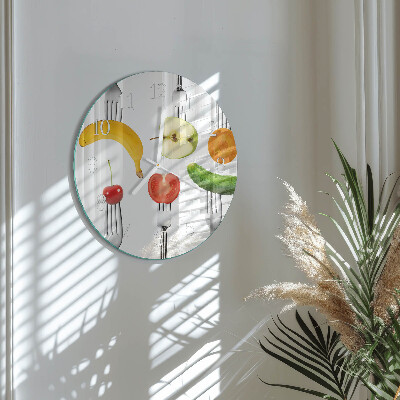 Orologio rotondo Frutta