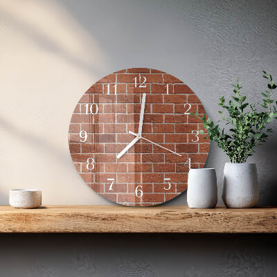 Orologio rotondo Muro di mattoni