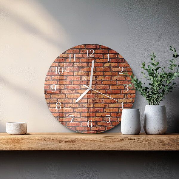 Orologio rotondo Muro di mattoni