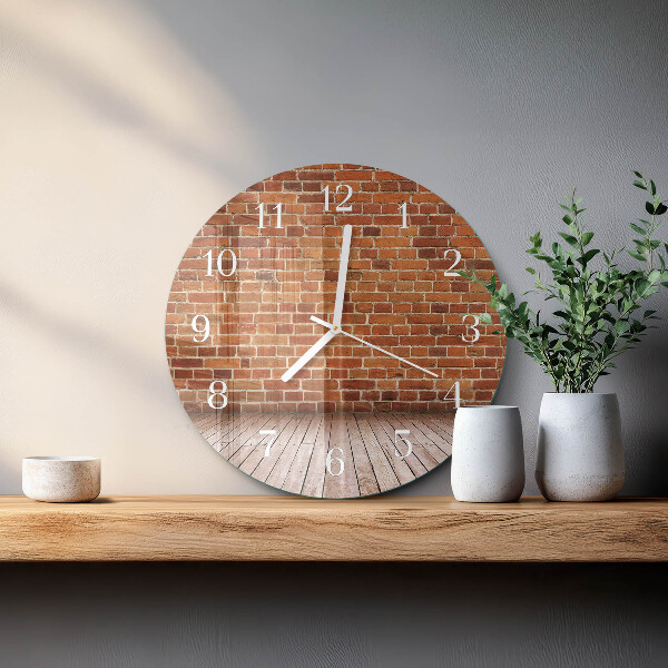 Orologio rotondo Muro di mattoni