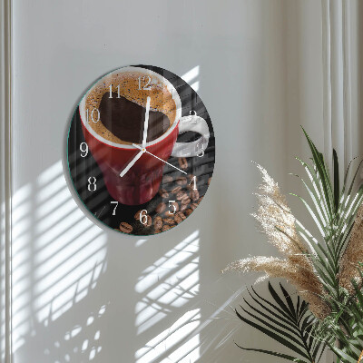 Orologio rotondo Tazza di caffè