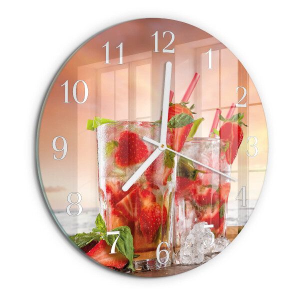 Orologio rotondo Fragole