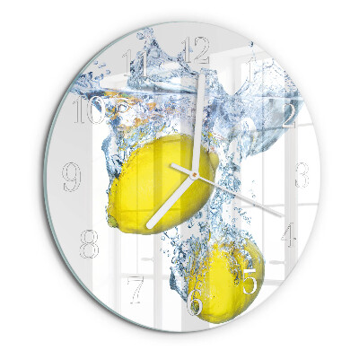 Orologio rotondo Limoni in acqua