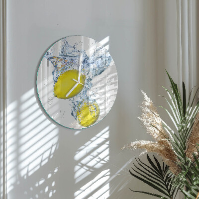 Orologio rotondo Limoni in acqua
