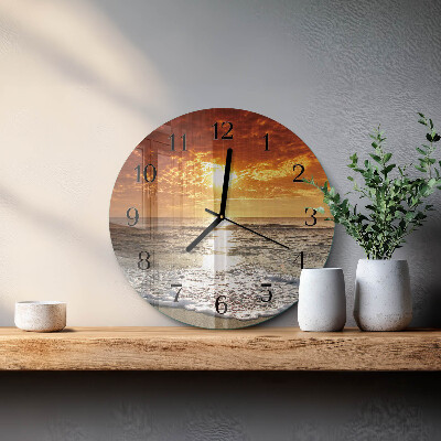 Orologio rotondo Spiaggia Mare