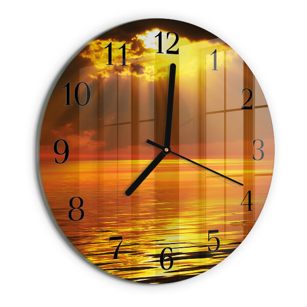 Orologio rotondo Tramonto