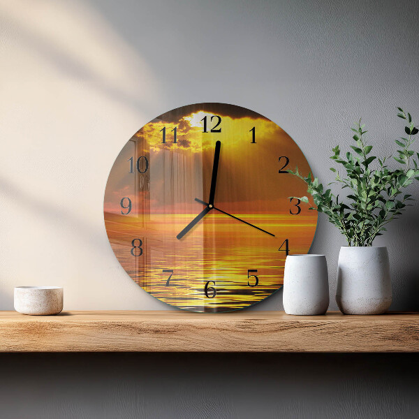 Orologio rotondo Tramonto