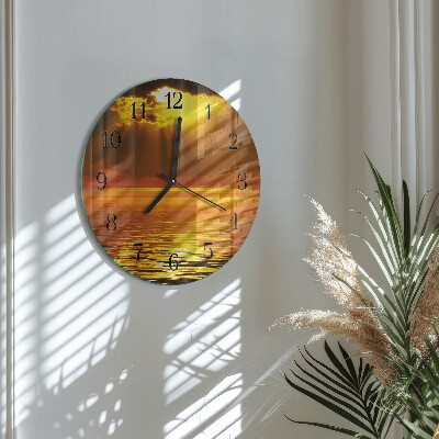 Orologio rotondo Tramonto