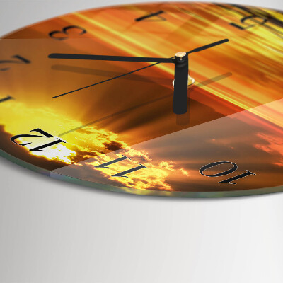 Orologio rotondo Tramonto