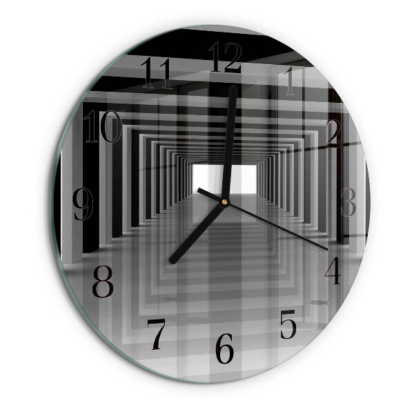 Orologio rotondo Tunnel 3D
