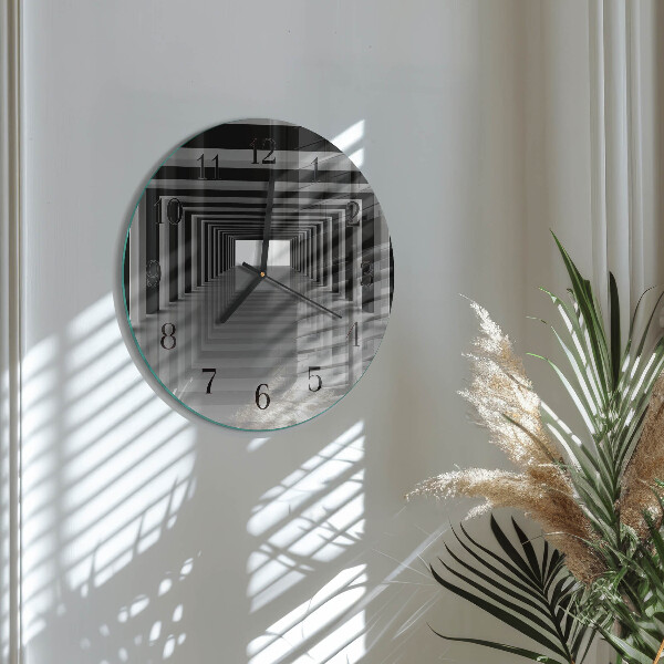 Orologio rotondo Tunnel 3D