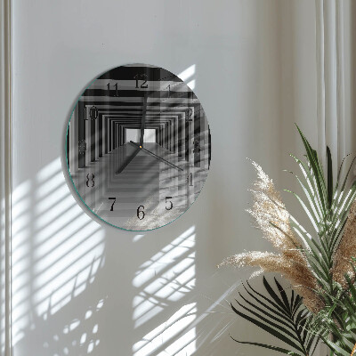 Orologio rotondo Tunnel 3D