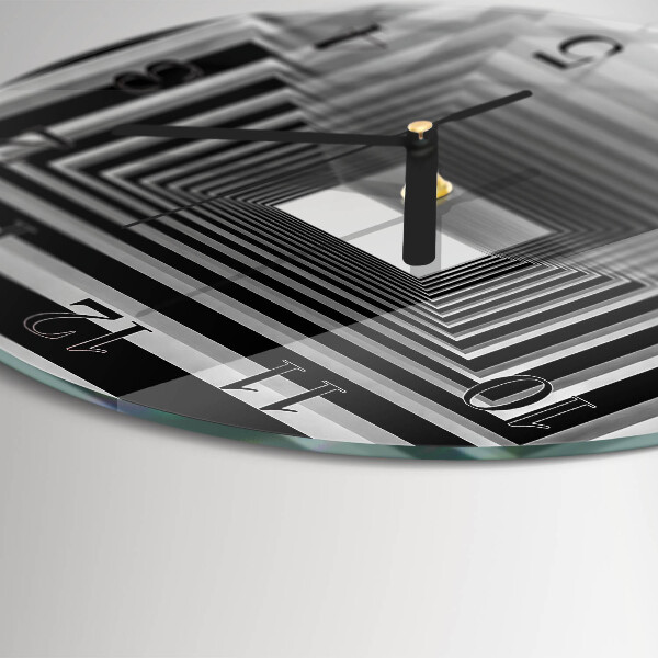 Orologio rotondo Tunnel 3D
