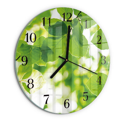 Orologio rotondo Foglie