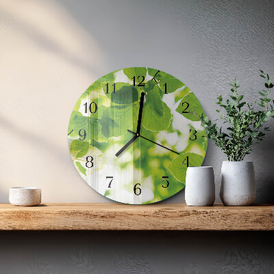 Orologio rotondo Foglie