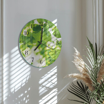 Orologio rotondo Foglie