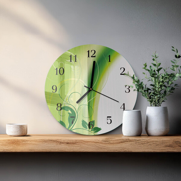 Orologio rotondo Motivo floreale