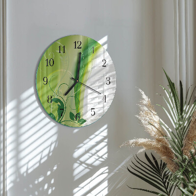 Orologio rotondo Motivo floreale