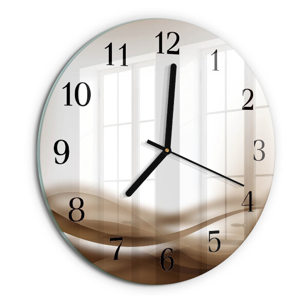 Orologio rotondo Linee astratte