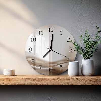 Orologio rotondo Linee astratte