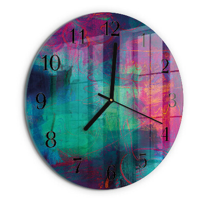 Orologio rotondo Pittura colorata
