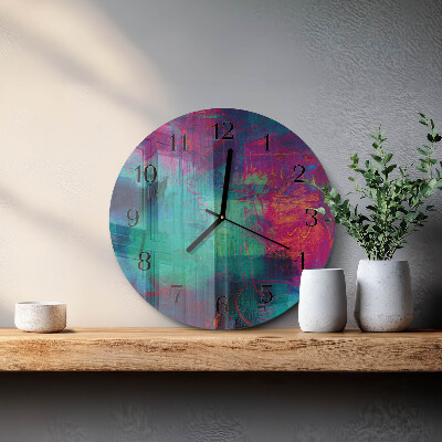 Orologio rotondo Pittura colorata